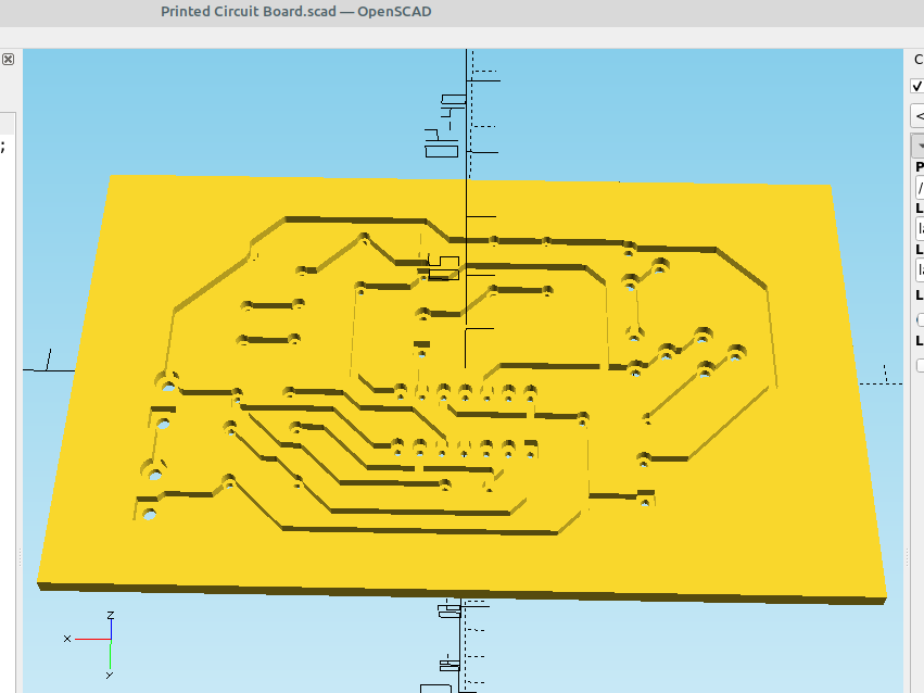 3D part design with Inkscape and OpenSCAD #58: Using KiCad, OpenScad and InkScape to make a solder free 3D printed circuit board.