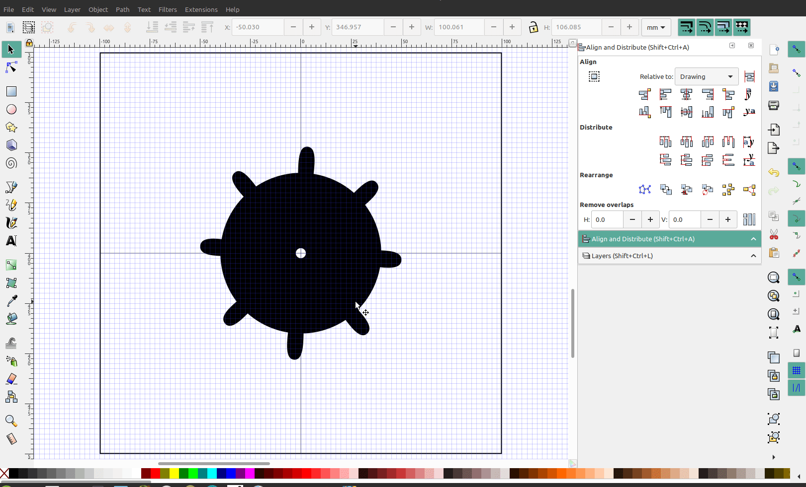 smooth drawing inkscape