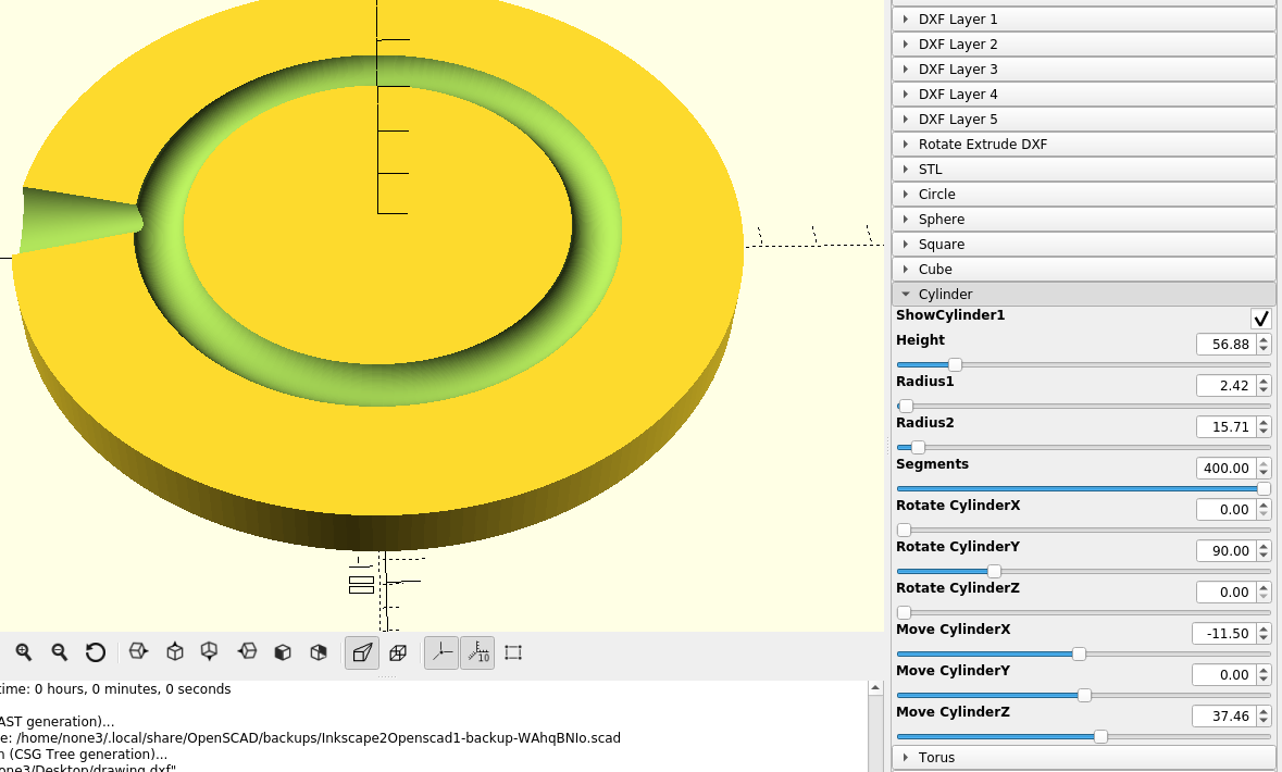 openscad torus