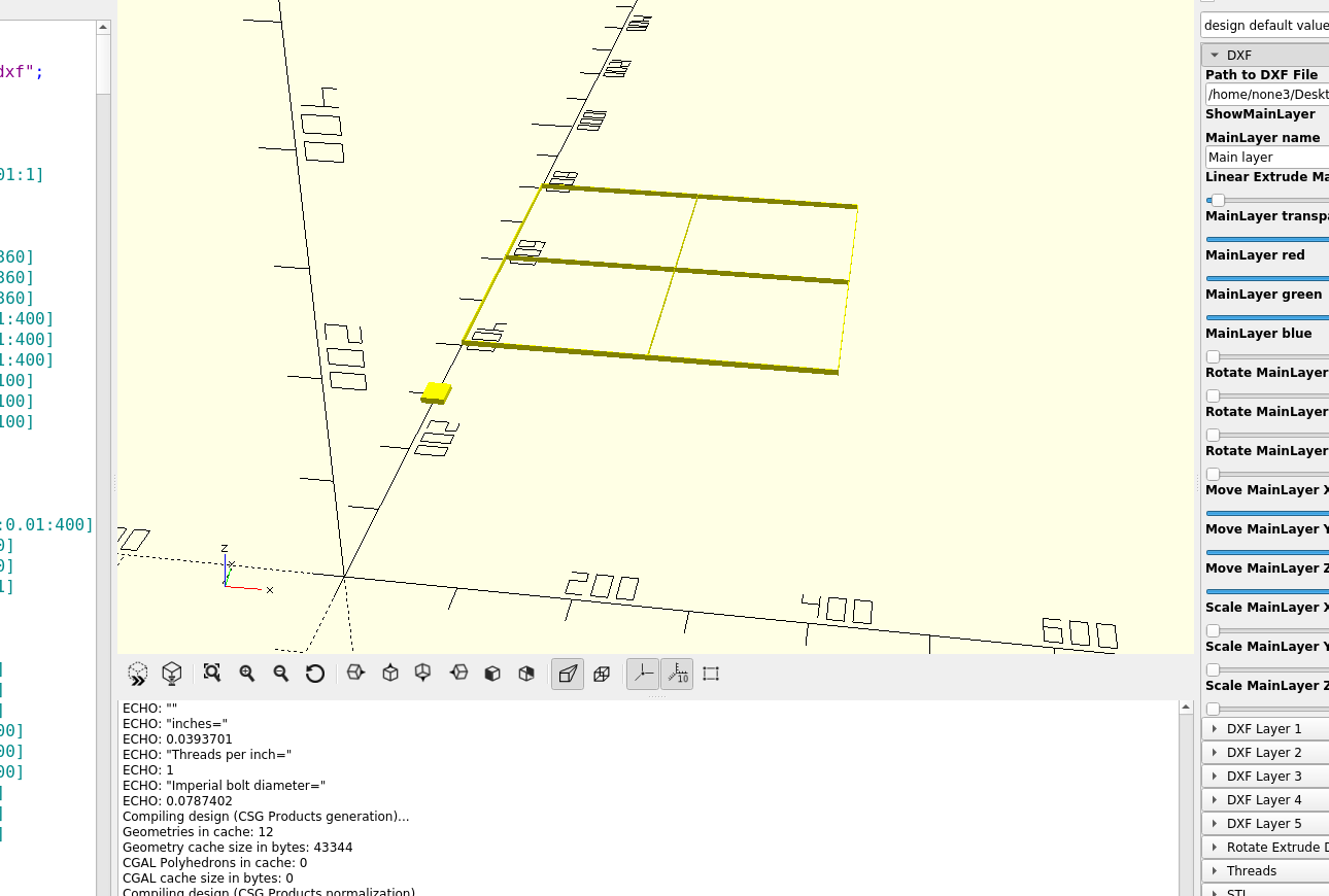 3D Part design with Inkscape and OpenScad part 15 Dxf r14 vs. Dxf r12