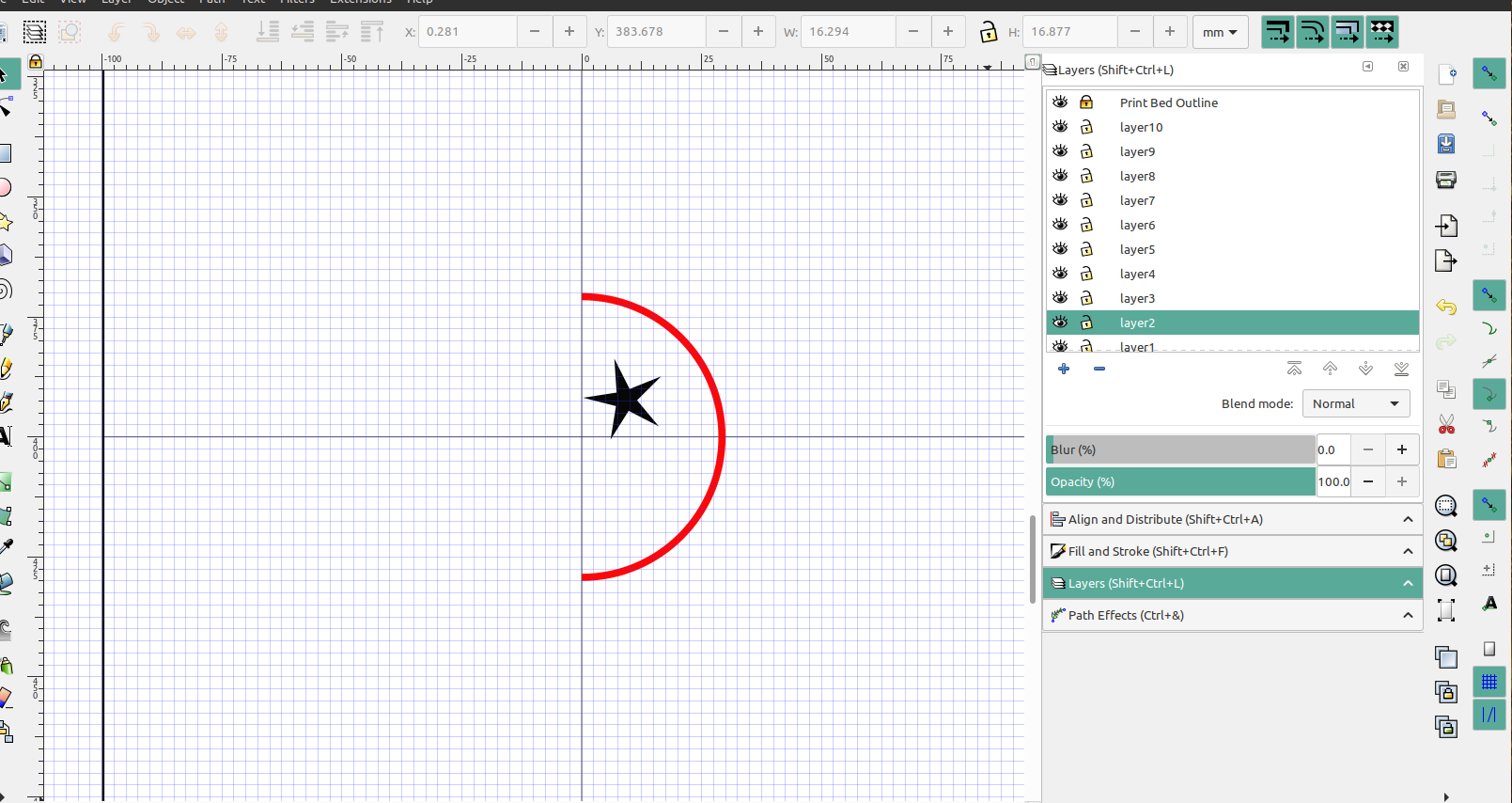 openscad star