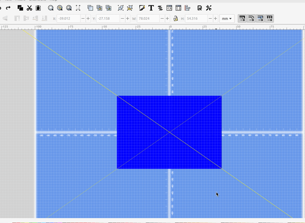 3D part design with Inkscape and OpenSCAD #75: using guidelines for precise object positioning.