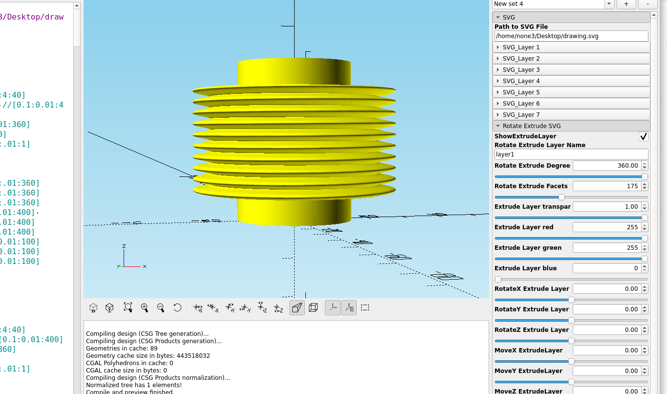 3D part design with Inkscape and OpenSCAD #81: Designing custom bellows.