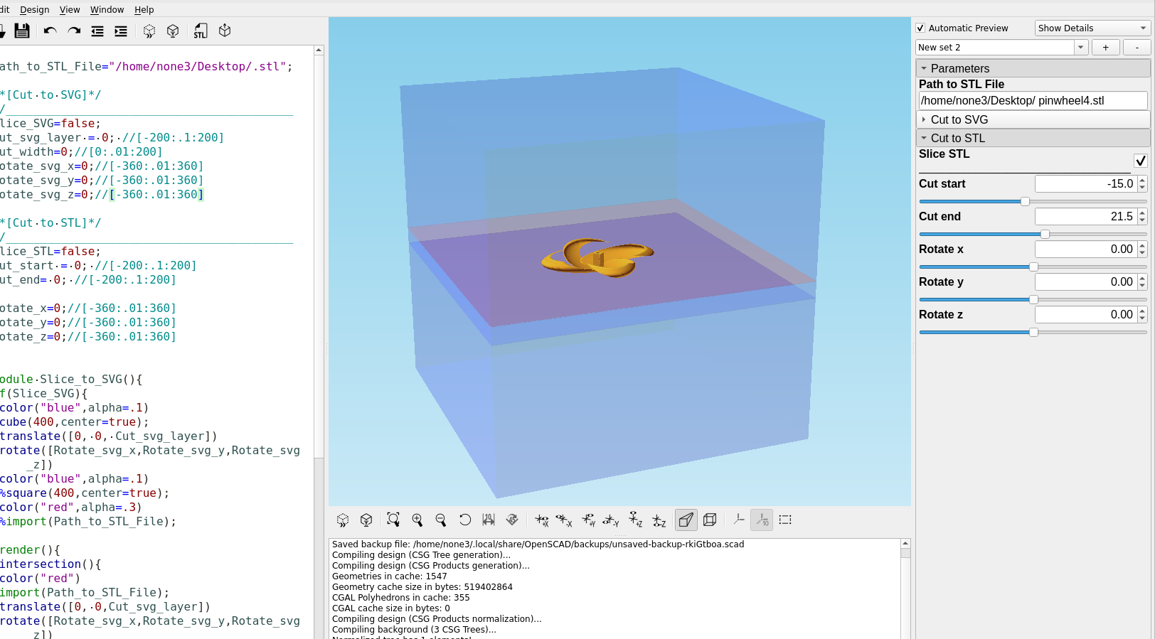 3d part design with OpenSCAD #88: Reverse engineering an STL file part 2