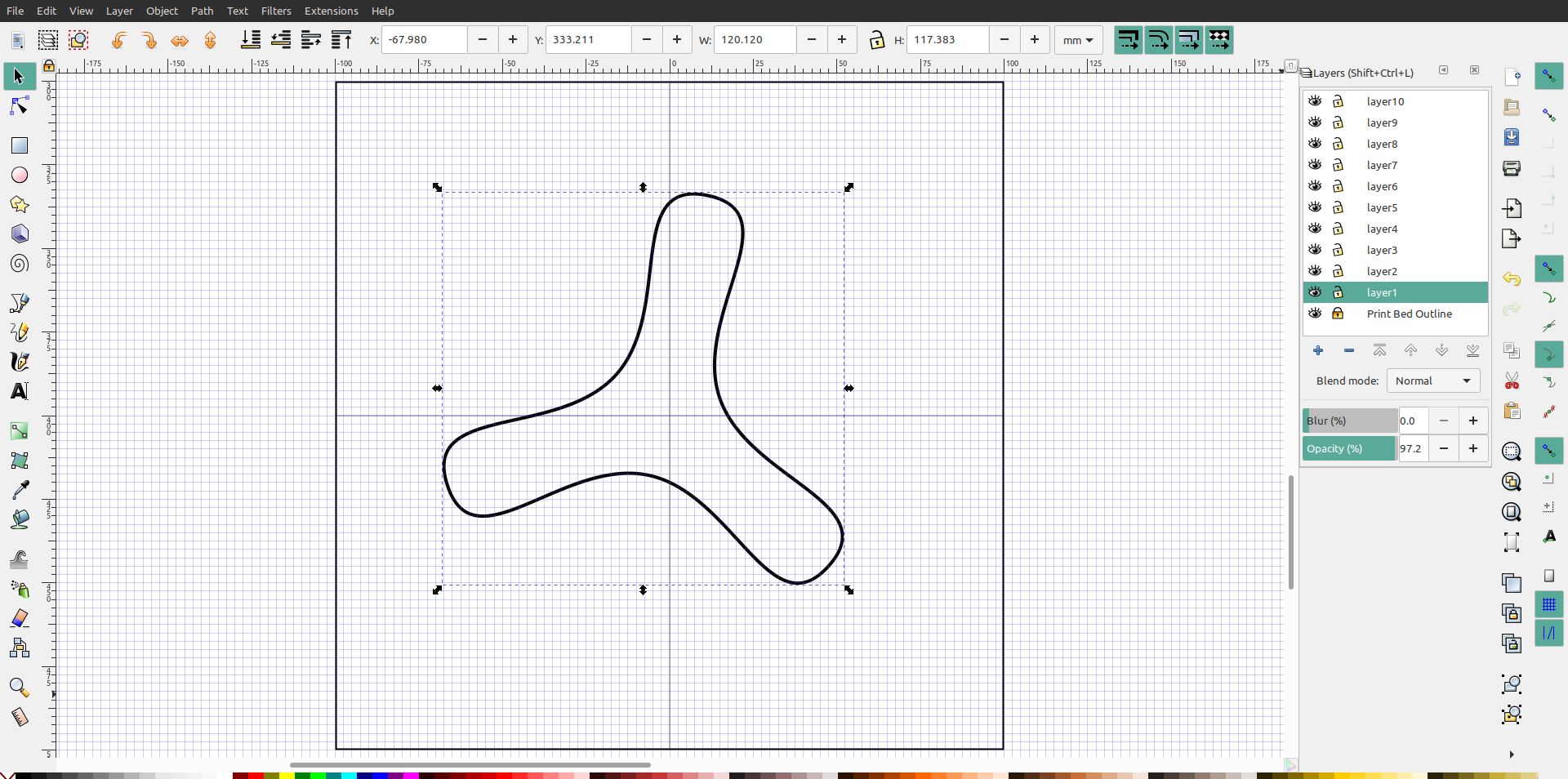 3d part design with Inkscape and Openscad part 1 Making a custom