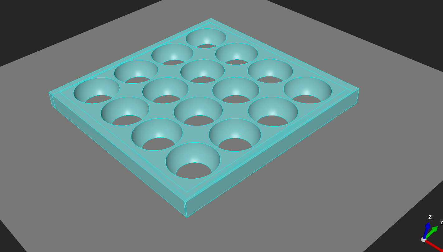 3D part design with Inkscape and Openscad #37: ball bearing grid