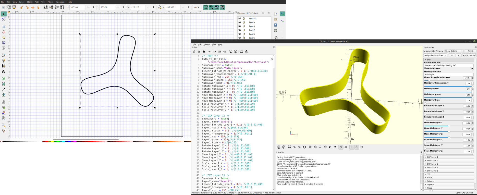 3D part design with Inkscape and Openscad part 1: Making a custom Inkscape template for your 3d printer