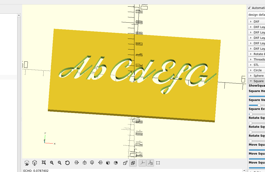 3d part design with Inkscape and Openscad part 11: Fancy Fonts