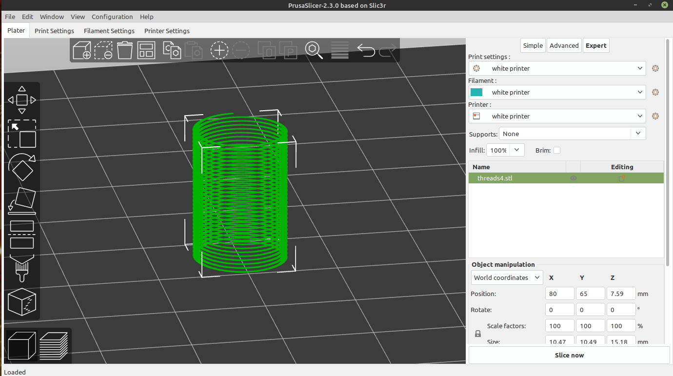 3D part design with OpenScad # 9: adding a thread module