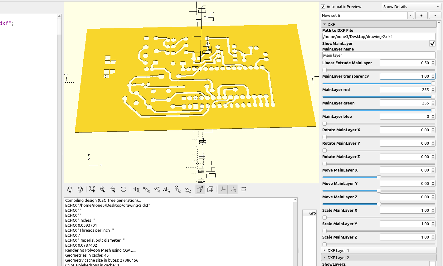 3D part design with Inkscape and Openscad #27: Using Kicad to make a pcb stencil