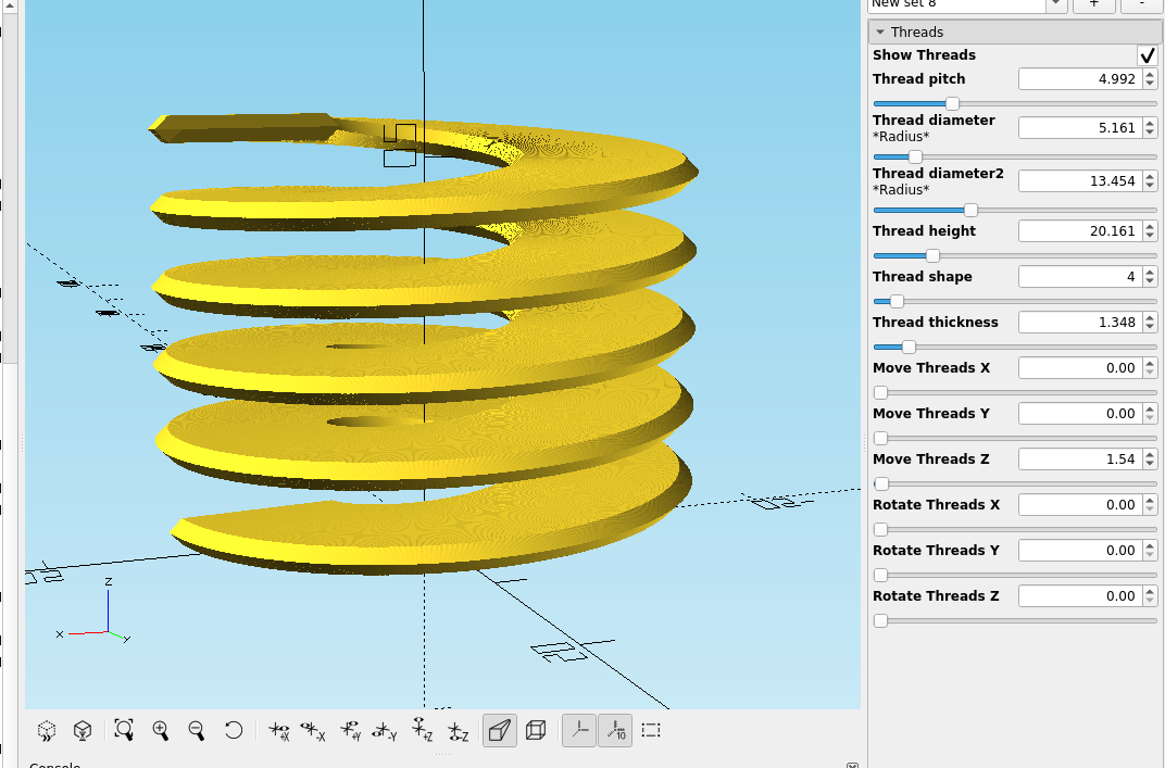 3d part design with Inkscape and Openscad#31: More thread module improvements.
