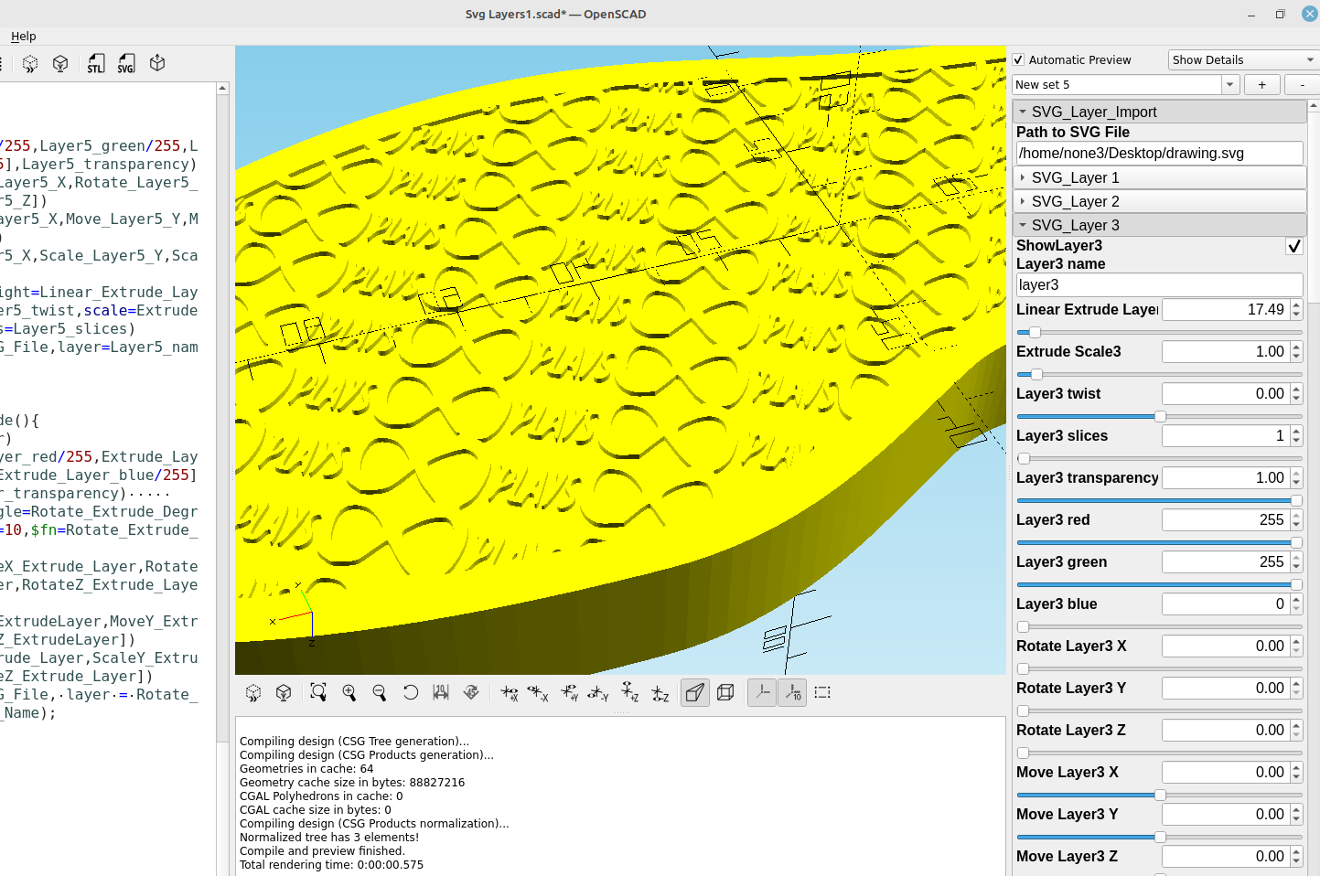 3D part design with Inkscape and OpenSCAD #95: Design a custom 3d printed shoe sole.
