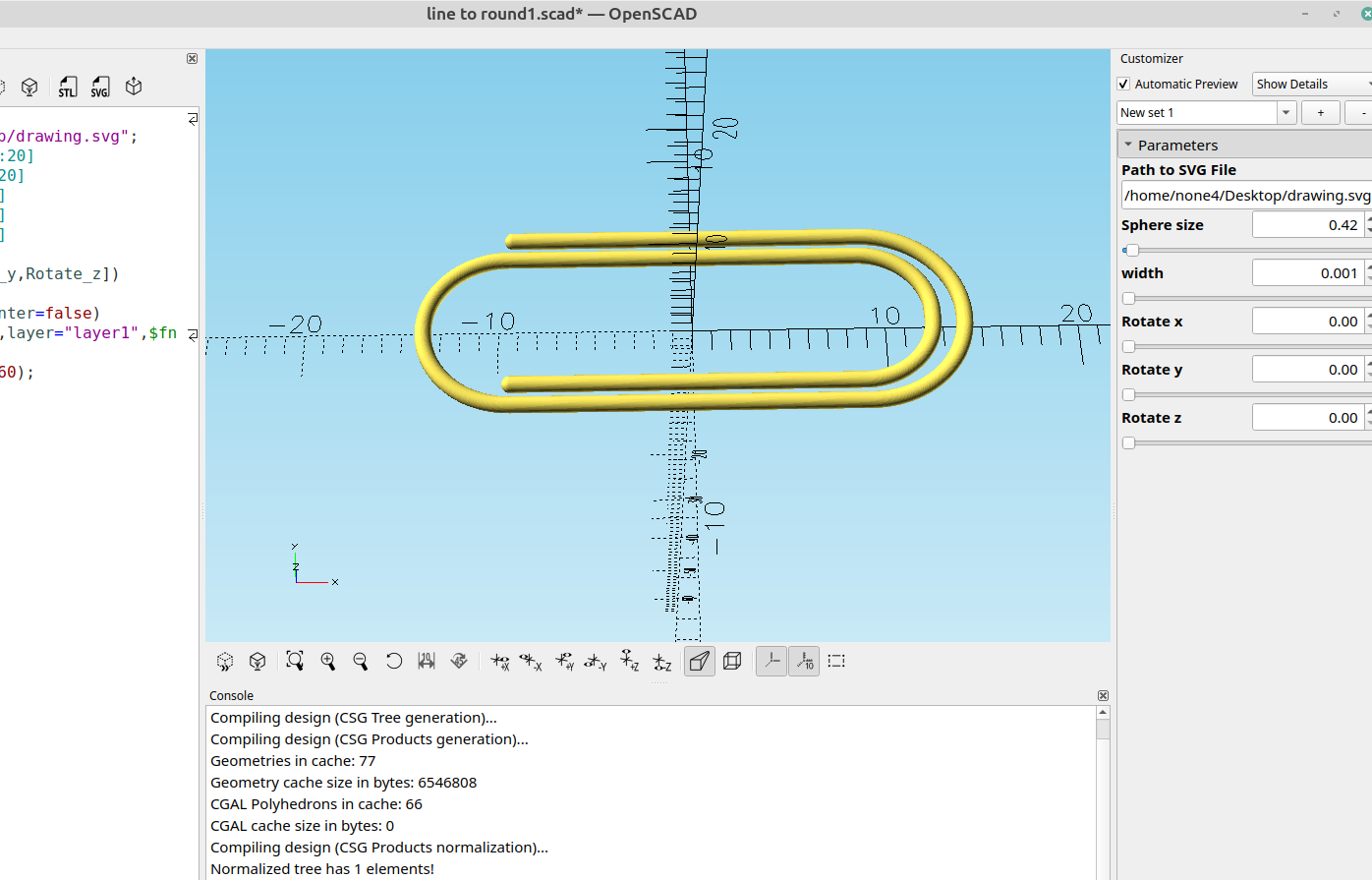 3D part design with Inkscape and OpenSCAD #105: A handy use for minkowski()