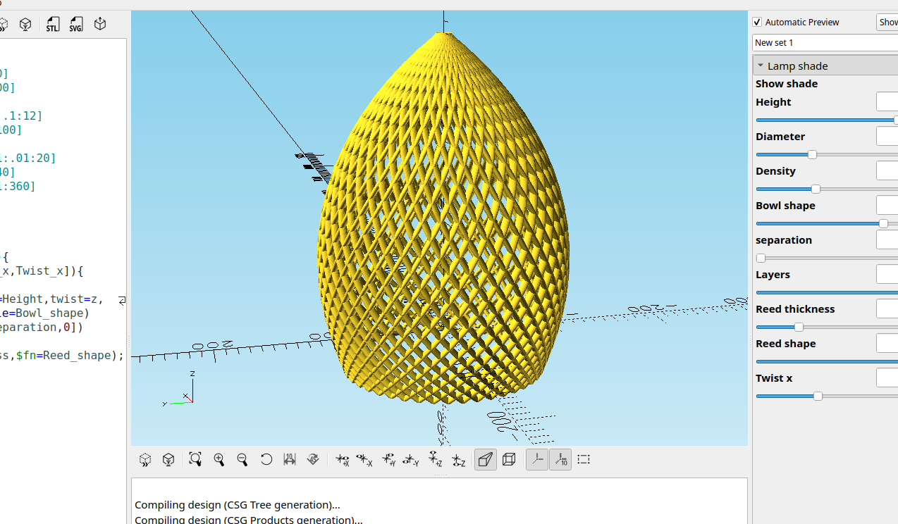 3D part design with OpenSCAD #113: More fun with for loops.