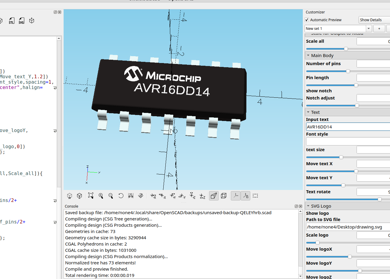 3D part design with OpenSCAD #155: An SMT model generator and customizer for Kicad.