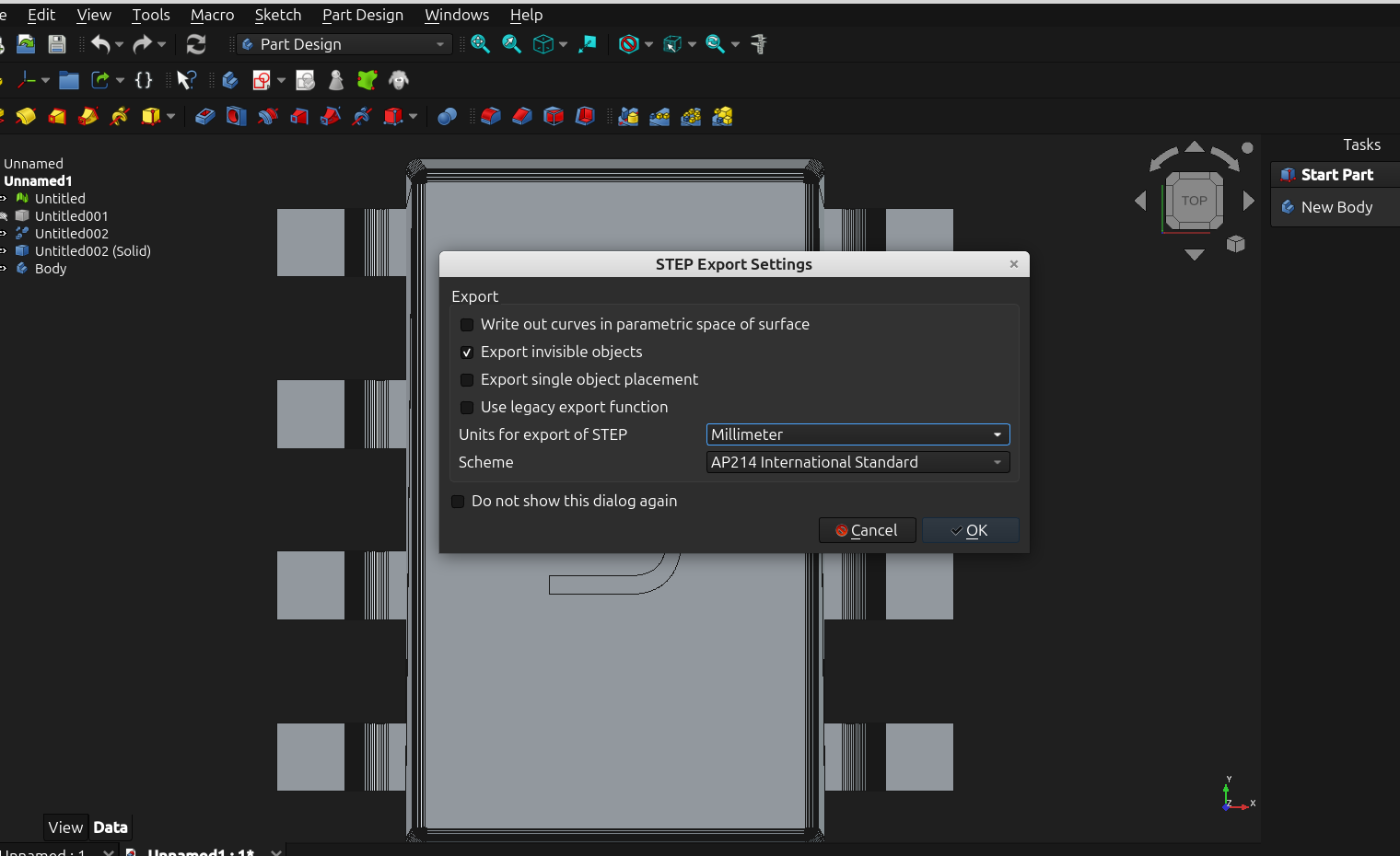 3D part design with OpenSCAD and Freecad #156: Step by step guide to converting an .stl file to a .step file.
