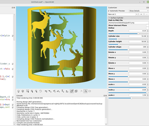 3D part design with Inkscape and OpenScad #55: combining intersection with surface.