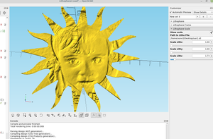 3D part design with Inkscape and OpenSCAD #63: making a custom shaped lithophane.