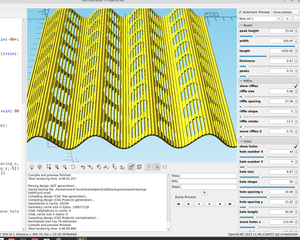 3D part design with OpenSCAD #67: A sluice box riffle customizer.
