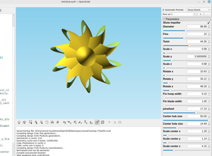 3D part design with OpenSCAD #86: Adding a pinwheel option to the universal propeller module.