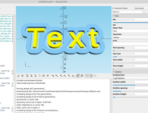 3D part design with OpenSCAD #119: Adding a few more features to the  text outliner code.