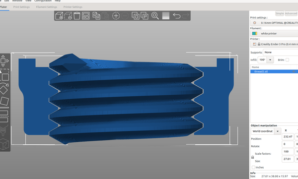 3D part design with Inkscape and Openscad #42: Reverse engineering threads