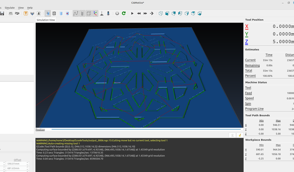 3D part design with Inkscape and OpenSCAD # 98:  STL to CNC part 1.