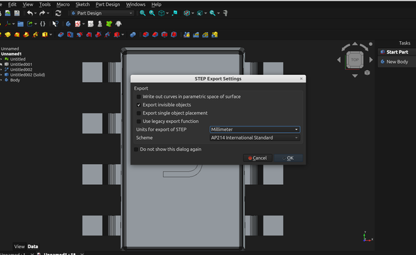 3D part design with OpenSCAD and Freecad #156: Step by step guide to converting an .stl file to a .step file.