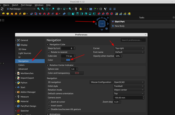 Post #162: Beginners guide to FreeCad-Setting up the GUI for your workflow.